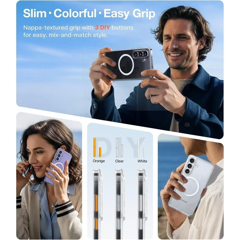TORRAS Magnetic Clear Case for Samsung Galaxy S26 Plus 6.7